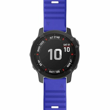 Siliconen bandje - Kobalt blauw - Garmin Instinct 3 - 50mm