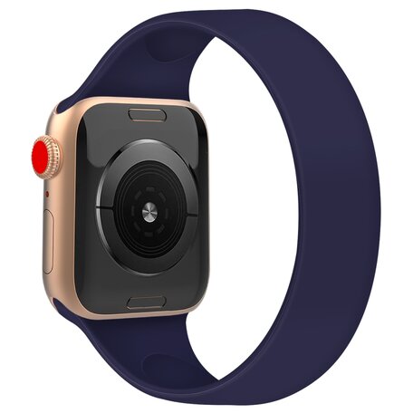 Solo Loop Link serie bandje - Maat: S - Saffierblauw - Geschikt voor Apple Watch 38mm / 40mm / 41mm / 42mm