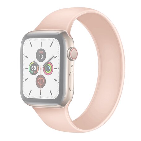 Solo Loop Link serie bandje - Maat: S - Roze - Geschikt voor Apple Watch 38mm / 40mm / 41mm / 42mm