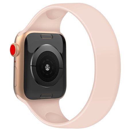 Solo Loop Link serie bandje - Maat: S - Roze - Geschikt voor Apple Watch 38mm / 40mm / 41mm / 42mm