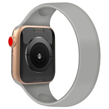 Solo Loop Link serie bandje - Maat: S - Grijs - Geschikt voor Apple Watch 38mm / 40mm / 41mm / 42mm