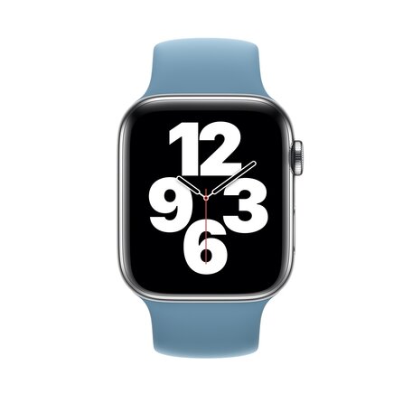 Solo Loop Link serie bandje - Maat: S - Blauw - Geschikt voor Apple Watch 38mm / 40mm / 41mm / 42mm