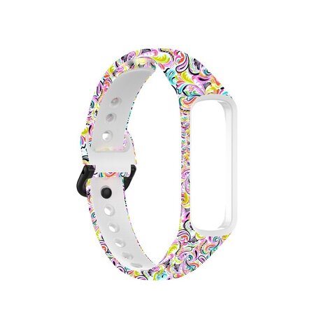 Siliconen band met print - Sierlijk - Samsung Galaxy Watch Fit 2