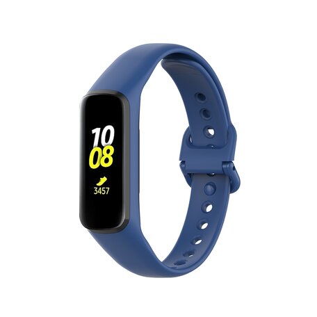 Siliconen bandje - Donkerblauw - Samsung Galaxy Watch Fit 2