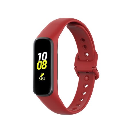 Siliconen bandje - Rood - Samsung Galaxy Watch Fit 2