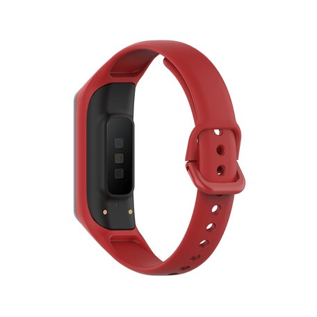 Siliconen bandje - Rood - Samsung Galaxy Watch Fit 2