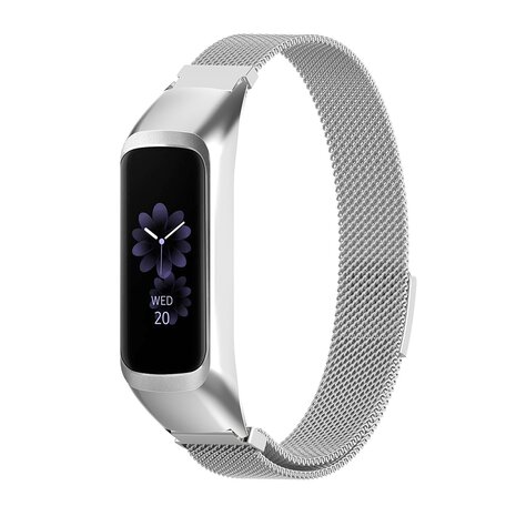 Milanese band - Zilver - Samsung Galaxy Watch Fit 2