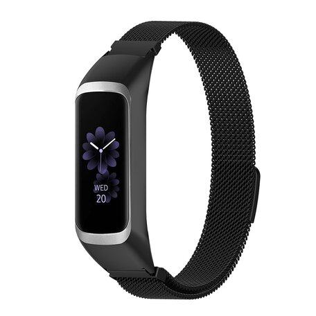 Milanese band - Zwart - Samsung Galaxy Watch Fit 2