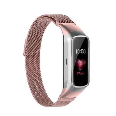 Milanese band - Rosé goud - Samsung Galaxy Watch Fit