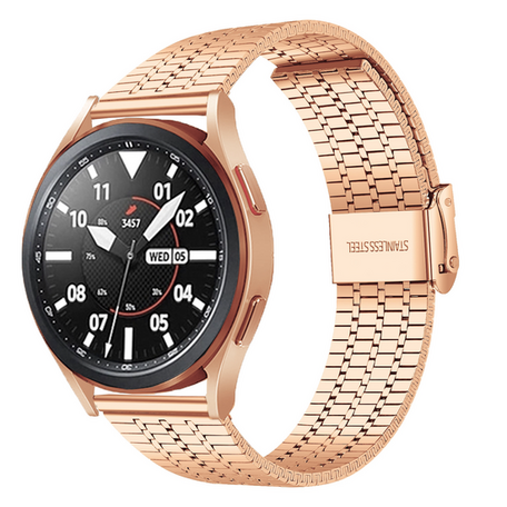 Stalen bandje - Champagne goud - Huawei Watch 4 (pro) / 3 (pro) / Ultimate