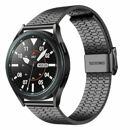 Stalen bandje - Zwart - Huawei Watch 4 (pro) / 3 (pro) / Ultimate