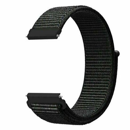 Sport Loop nylon bandje - Zwart gemêleerd - Huawei Watch 4 (pro) / 3 (pro) / Ultimate