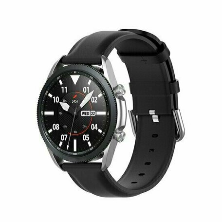 Classic leren bandje - Zwart - Huawei Watch 4 (pro) / 3 (pro) / Ultimate