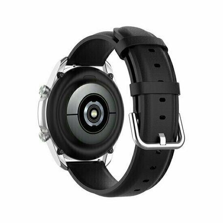 Classic leren bandje - Zwart - Huawei Watch 4 (pro) / 3 (pro) / Ultimate