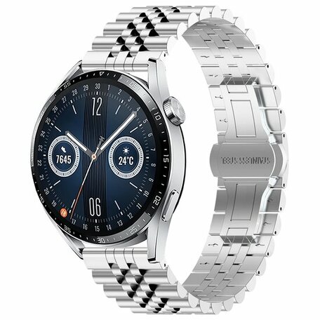 Stalen band - Zilver - Huawei Watch 4 (pro) / 3 (pro) / Ultimate