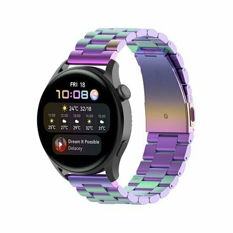 Stalen schakelband - Multicolor - Huawei Watch 4 (pro) / 3 (pro) / Ultimate