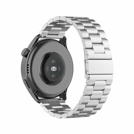 Stalen schakelband - Zilver - Huawei Watch 4 (pro) / 3 (pro) / Ultimate