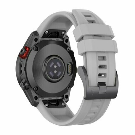 Siliconen sportbandje - Grijs - Garmin Instinct 3 / Instinct E - 45mm