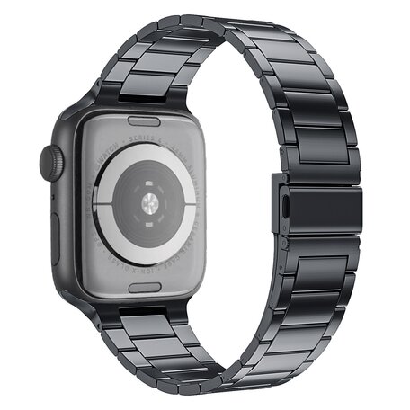 Stalen schakelband - Space Grey - Geschikt voor Apple watch 38mm / 40mm / 41mm / 42mm