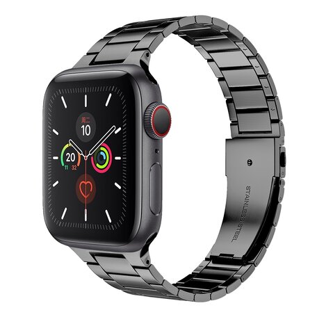 Stalen schakelband - Space Grey - Geschikt voor Apple watch 44mm / 45mm / 46mm / 49mm