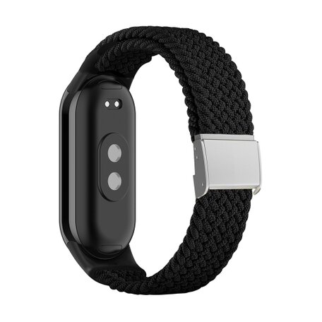 Braided nylon bandje - Zwart - Xiaomi Smart Band 8 & 9