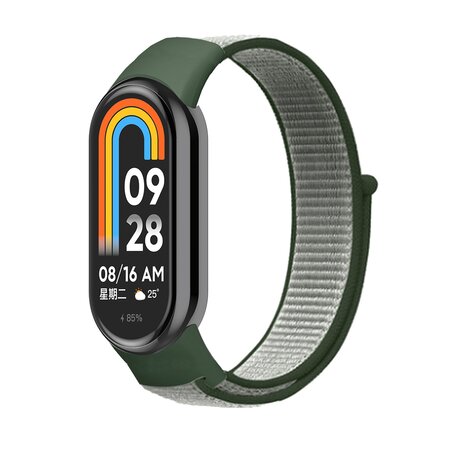 Sport loop nylon bandje - Groen - Xiaomi Smart Band 8 & 9