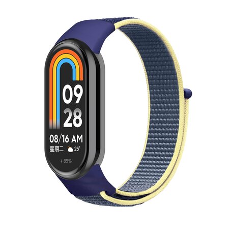 Sport loop nylon bandje - Donkerblauw - Xiaomi Smart Band 8 & 9