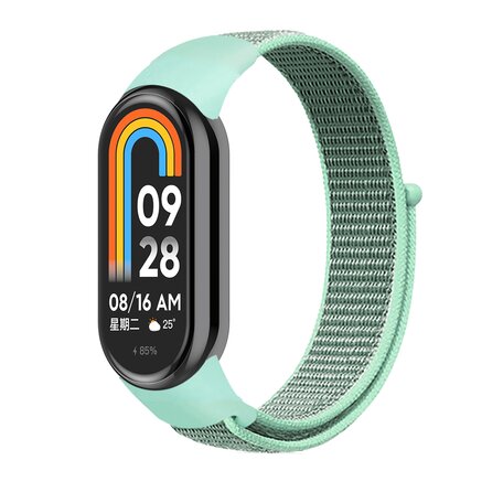 Sport loop nylon bandje - Mintgroen - Xiaomi Smart Band 8 & 9