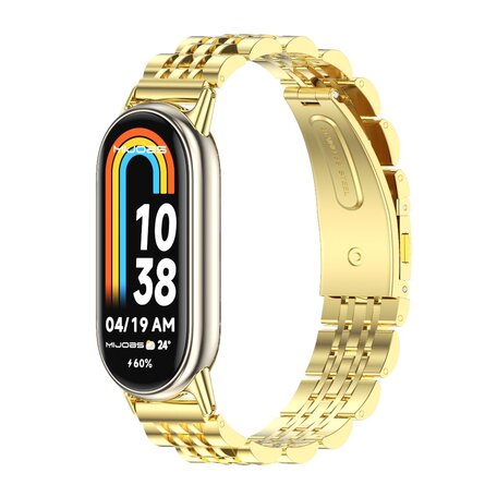 Stalen schakelbandje - Goud - Xiaomi Smart Band 8 & 9