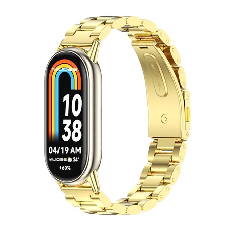 Stalen schakelband - Goud - Xiaomi Smart Band 8 & 9