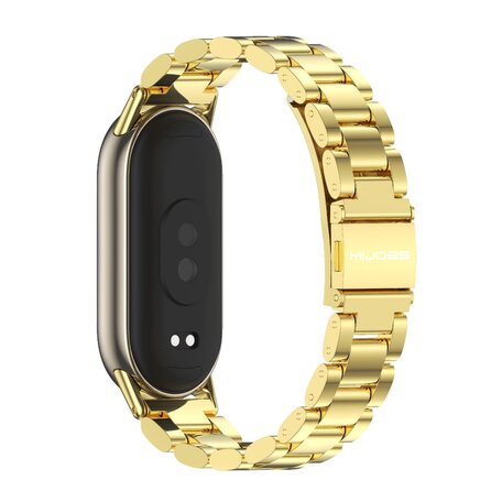 Stalen schakelband - Goud - Xiaomi Smart Band 8 & 9