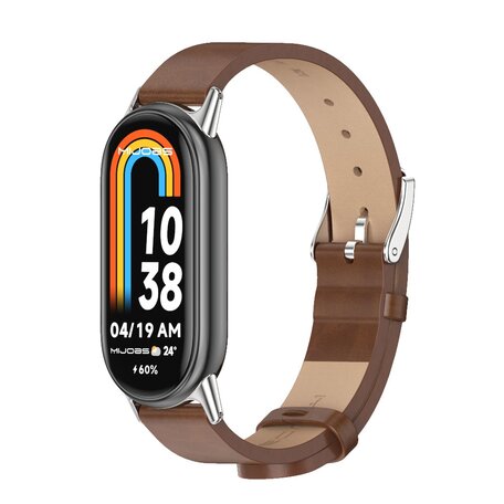 PU leren bandje - Bruin - Xiaomi Smart Band 8 & 9