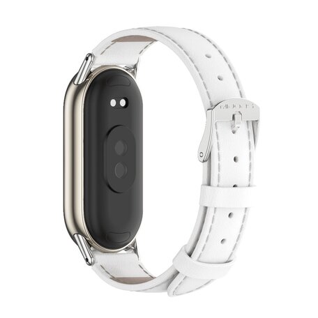 Echt leren bandje - Wit - Xiaomi Smart Band 8 & 9