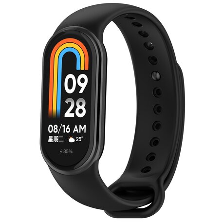 Siliconen bandje - Zwart - Xiaomi Smart Band 8 & 9