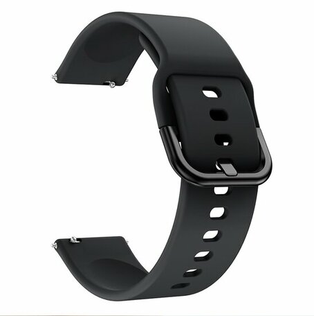 Siliconen sportband - Zwart - Xiaomi Watch 2 / Xiaomi Watch S1 / S2 / S3 / S4 / Mi Watch