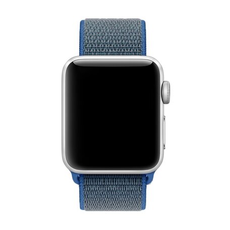 Sport Loop nylon bandje - Donkerblauw - Geschikt voor Apple Watch 38mm / 40mm / 41mm / 42mm