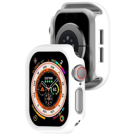 Hard case 46mm (open front) - Wit - Geschikt voor Apple Watch 46mm