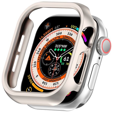 Hard case 46mm (open front) - Sterrenlicht / starlight - Geschikt voor Apple Watch 46mm