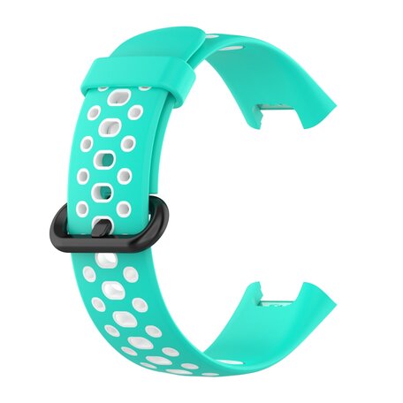 Tweekleurige sportband - Mintgroen met wit - Xiaomi Redmi Watch 2 (Lite)