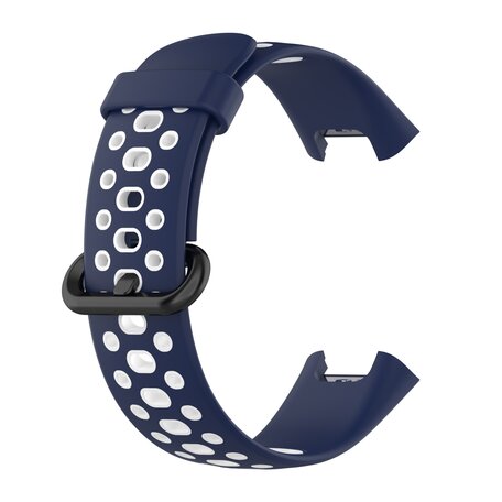 Tweekleurige sportband - Blauw met wit - Xiaomi Redmi Watch 2 (Lite)