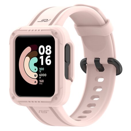 Siliconen sportband met case - Roze - Xiaomi Redmi Watch 2 (Lite)