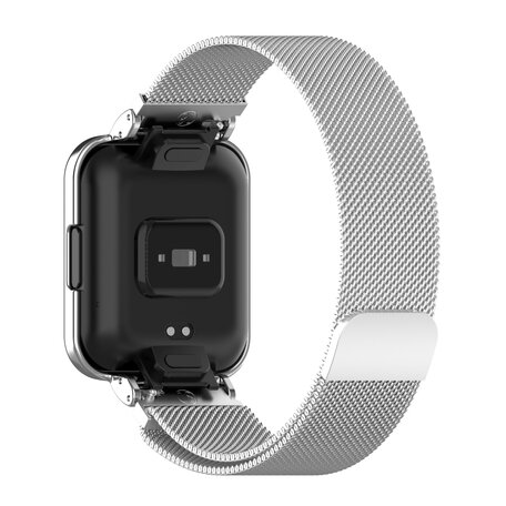 Milanese bandje met case - Zilver - Xiaomi Redmi Watch 2 (Lite)