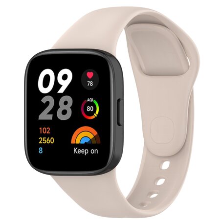 Siliconen bandje - Beige - Xiaomi Redmi Watch 3