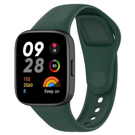 Siliconen bandje - Donkergroen - Xiaomi Redmi Watch 3