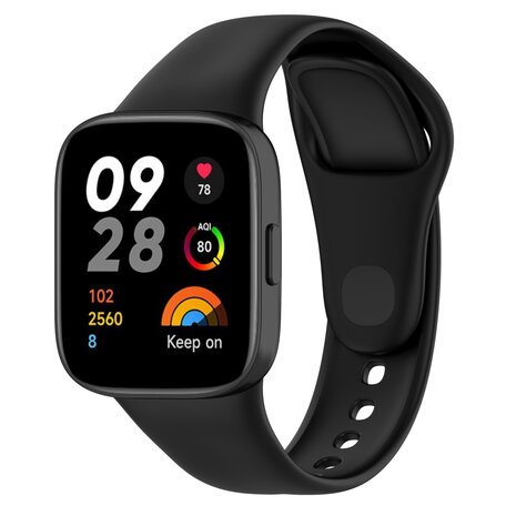 Siliconen bandje - Zwart - Xiaomi Redmi Watch 3