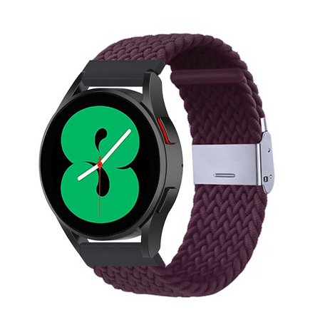 Braided nylon bandje - Donkerpaars - Xiaomi Redmi Watch 5 Active / Redmi Watch 5 Lite