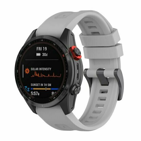 Siliconen sportbandje - Grijs - Garmin Descent G2