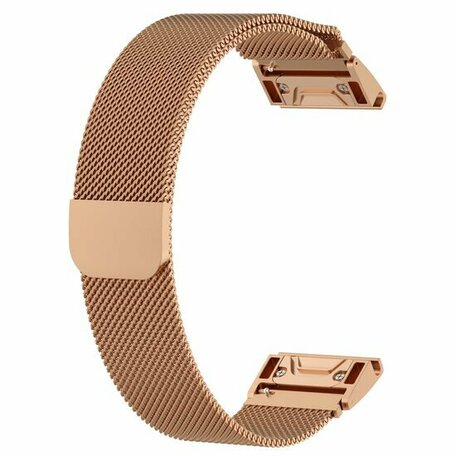 Milanese bandje - Rosé goud - Garmin Tactix 8 - 51mm