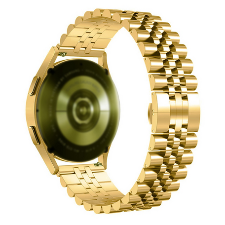 Stalen band - Goud - Samsung Galaxy Watch - 42mm - Stalen band - Zwart