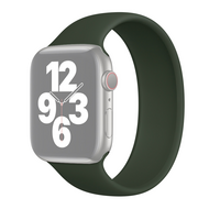 Solo Loop Link serie bandje - Maat: S - Leger Groen - Geschikt voor Apple Watch 42mm / 44mm / 45mm / 49mm